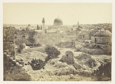 Jerusalém a partir da muralha da cidade de Francis Frith