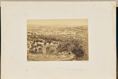 Jerusalém, a partir do Monte das Oliveiras de Francis Frith