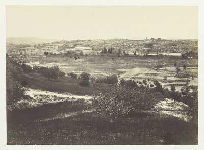 Jerusalém, do Monte das Oliveiras, n.º 1 de Francis Frith