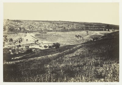 Jerusalém, do Monte das Oliveiras, n.º 2 de Francis Frith