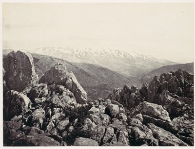 Monte Hermon, o monte da Transfiguração de Francis Frith