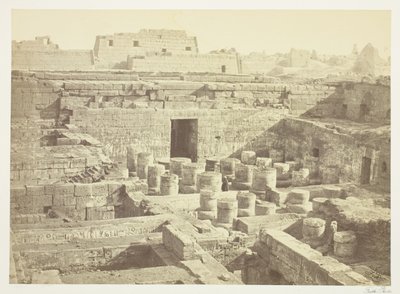 Nova escavação em Medinet-Haboo de Francis Frith
