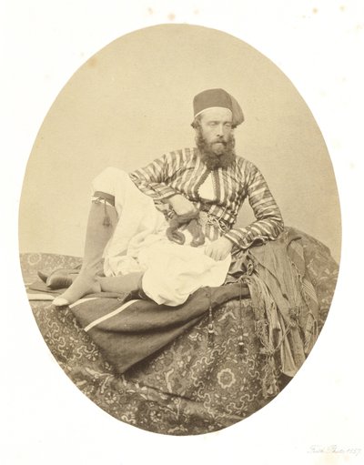 Retrato, traje de Verão turco de Francis Frith