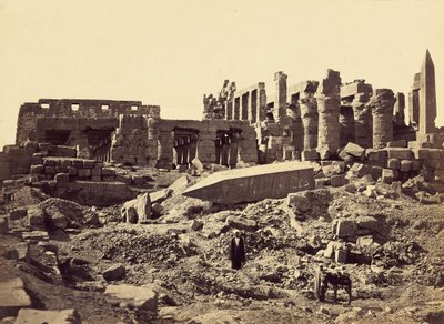 Templo de El-Karnak, do sudeste de Francis Frith