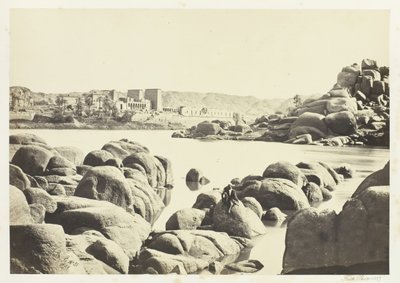 A abordagem de Philæ, 1857. de Francis Frith