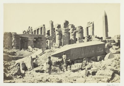 O Obelisco Quebrado, Karnac, 1857. de Francis Frith