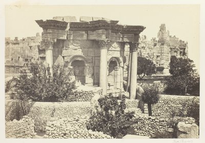 O templo circular, Baalbek de Francis Frith