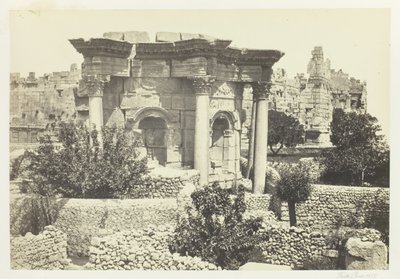 O Templo Circular, Baalbec, 1857. de Francis Frith
