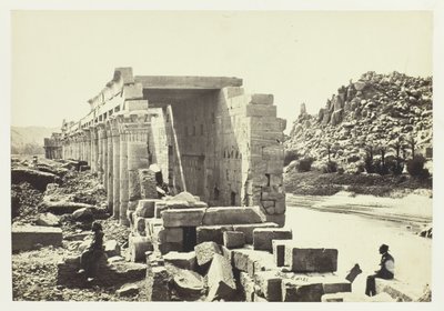 A Colunata, Ilha de Filæ de Francis Frith