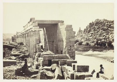 A Colunata, Ilha de Filæ de Francis Frith