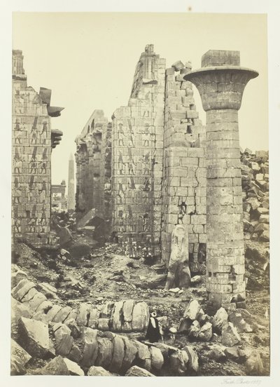 O Tribunal de Shishak, 1857. de Francis Frith