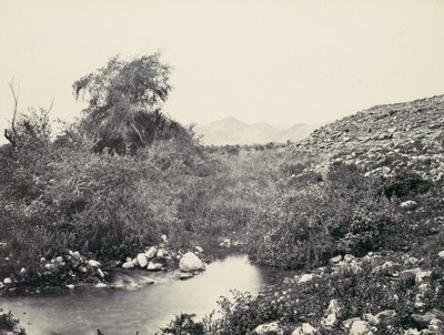 A Fonte de Jerico e Provável Local da Cidade, c. 1857. de Francis Frith