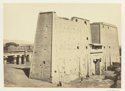 O grande pilone de Edfu, Alto Egito de Francis Frith
