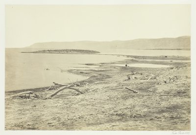A costa norte do Mar Morto, 1857. de Francis Frith