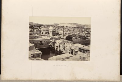 A piscina de Ezequias, Jerusalém de Francis Frith