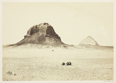 As Pirâmides de Dahshur de Francis Frith