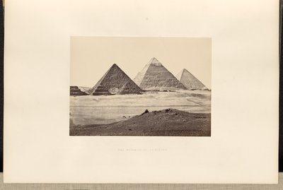As pirâmides de El-Geezeh de Francis Frith