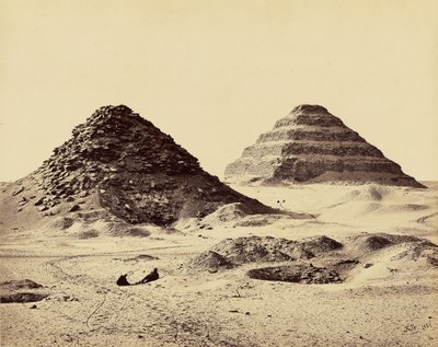 As pirâmides de Sakkarah. Do nordeste de Francis Frith