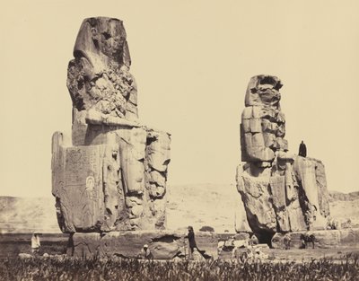 As Estátuas da Planície, Tebas de Francis Frith