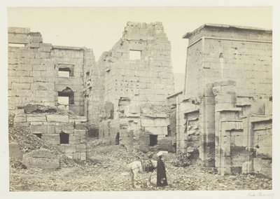 O Palácio do Templo, Medinet Haboo de Francis Frith