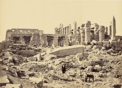 O templo de El-Karnak. Visto do sudeste de Francis Frith