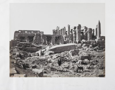 O Templo de El-Karnak, do sudeste de Francis Frith