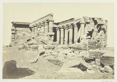 O Templo de Maharaka, Núbia de Francis Frith