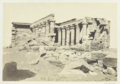 O Templo de Maharaka, Núbia, de Francis Frith