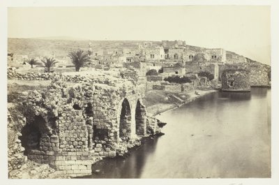 A cidade e o lago de Tibério, vistos do sul de Francis Frith