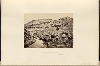 O Vale de Jeosafá, Jerusalém de Francis Frith