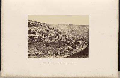 A Aldeia de Siloé e o Vale de Cedron. de Francis Frith