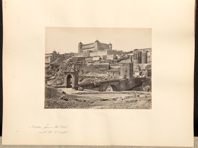 Toledo a partir do oeste, com o Alcazar de Francis Frith