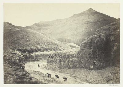 Vale do Túmulo dos Reis, Tebas, 1857. de Francis Frith