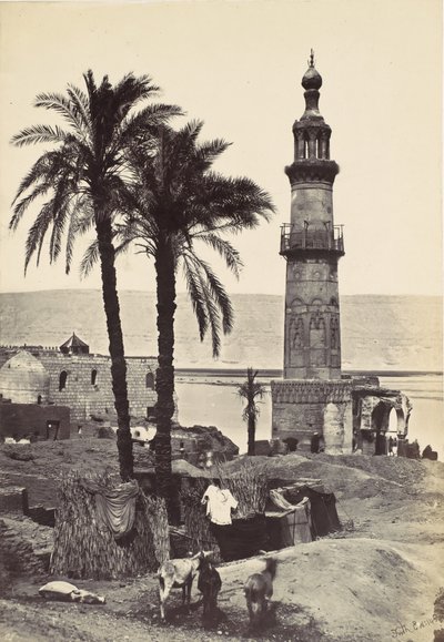 Vista em Girgeh, 1857. de Francis Frith