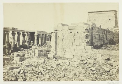 Vista na ilha de Philæ de Francis Frith