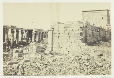 Vista na Ilha de Philæ, 1857. de Francis Frith