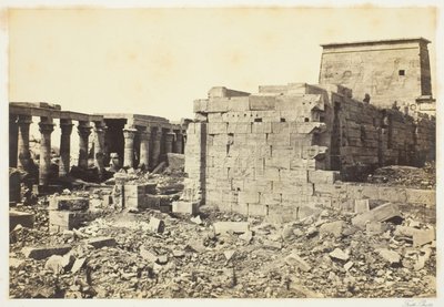 Vista na ilha de Philae de Francis Frith