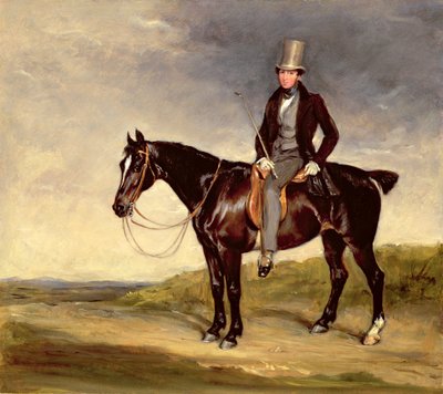 John Hay-Mackenzie na sua Dark Bay Cob (óleo sobre tela) de Francis Grant