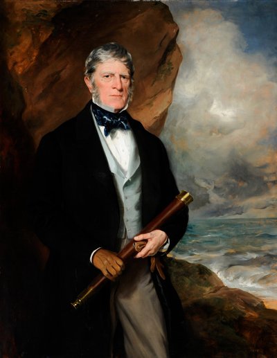 Retrato do Almirante Henry Meynell (óleo sobre tela) de Francis Grant