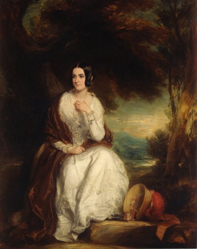 Retrato de Eleanor, esposa do 4º duque de Northumberland, c.1844 (óleo sobre tela) de Francis Grant