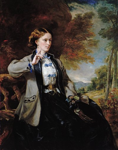 Retrato do Mel Sra. Meynell-Ingram (óleo sobre tela) de Francis Grant