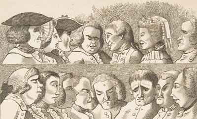 Placa IV, de Regras para Desenho de Caricaturas, 26 de fevereiro de 1788. de Francis Grose