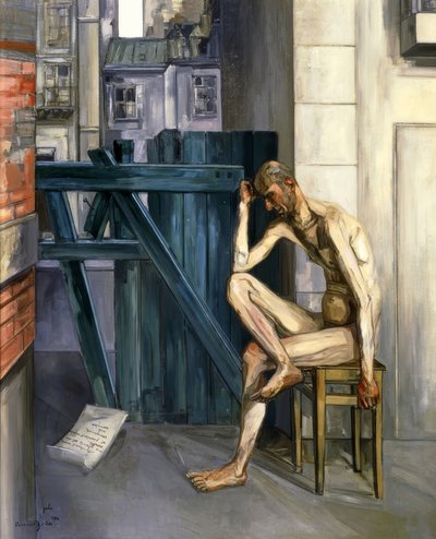 Job, 1944, óleo sobre tela, 161,9 × 129,9cm, de Francis Gruber