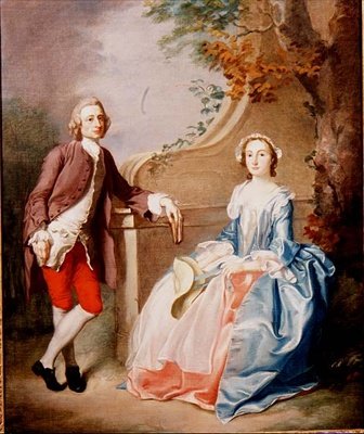 A Lady and Gentleman: peça de conversa de Francis Hayman
