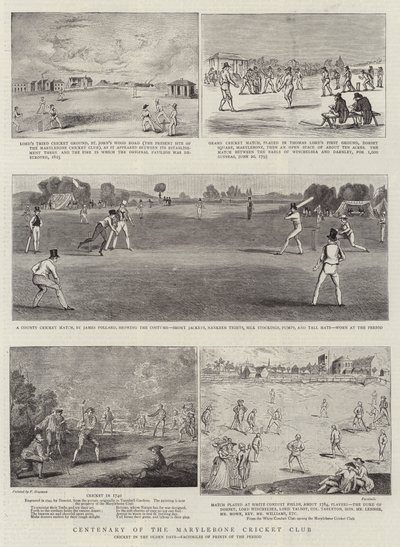 Centenário do Clube de Críquete Marylebone de Francis Hayman