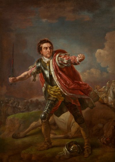 David Garrick como Gloucester em &39;Richard III&39; de William Shakespeare, Drury Lane, 1759 de Francis Hayman