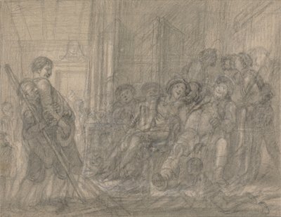Falstaff Inspecting the Recruits de Francis Hayman