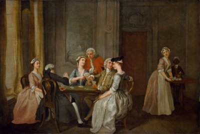 Jogando na Quadrilha, 1740-50. de Francis Hayman