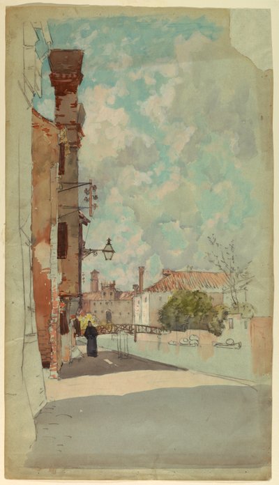 Canal, Veneza, Itália de Francis Hopkinson Smith