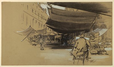 Os toldos do mercado de frutas de Francis Hopkinson Smith